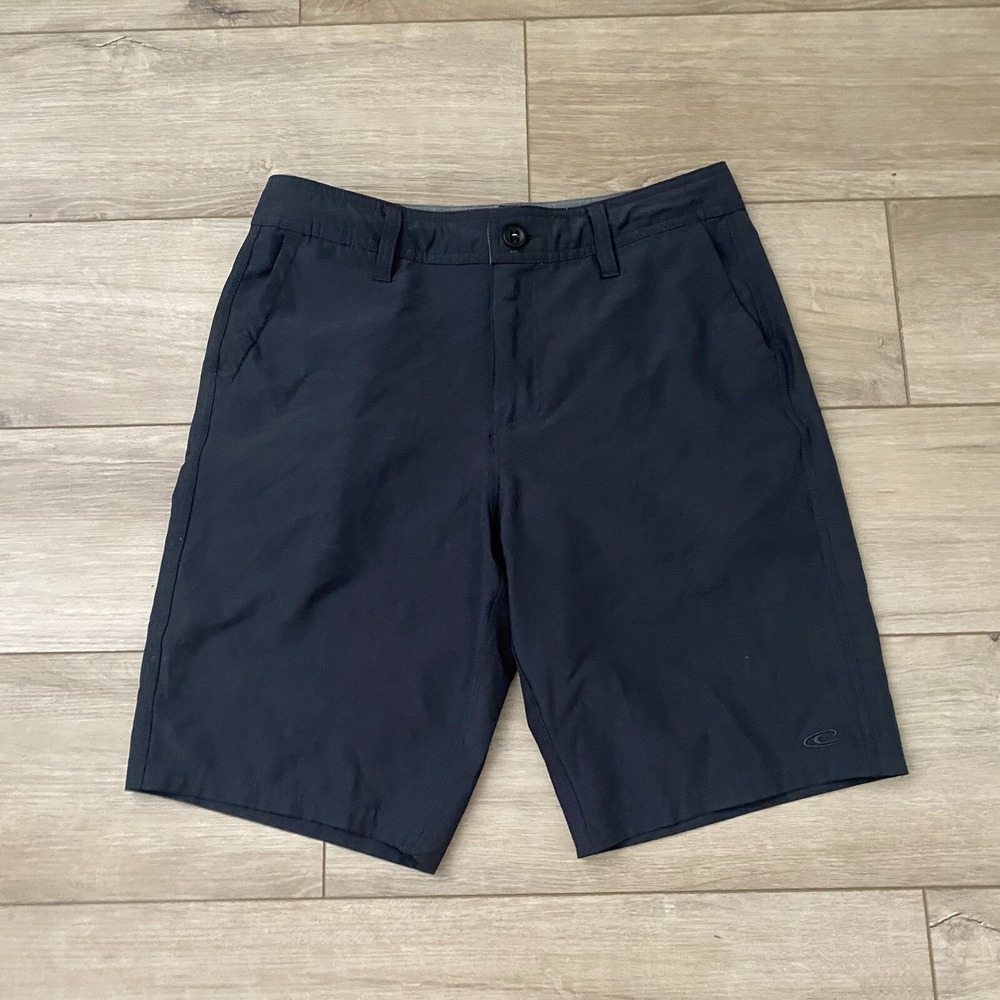 Oneill‎ Mens Hybrid Shorts Size 30 Dark Gray button Drawstring Pockets